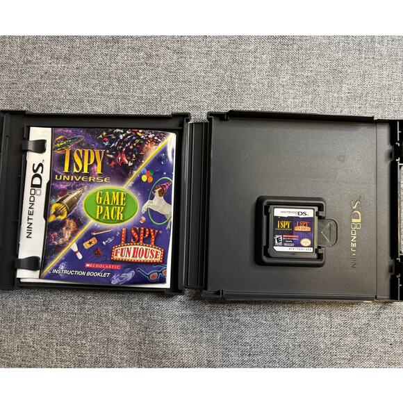 NINTENDO DS - I SPY UNIVERSE GAME PACK WITH I SPY FUN HOUSE by Scholastic - CIB - Picture 3 of 3